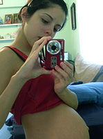 pregnant naked